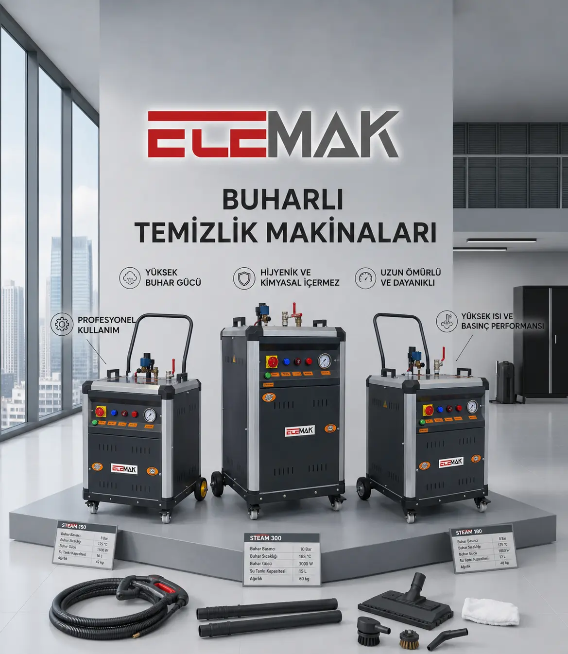 Buharlı Temizlik Makinaları