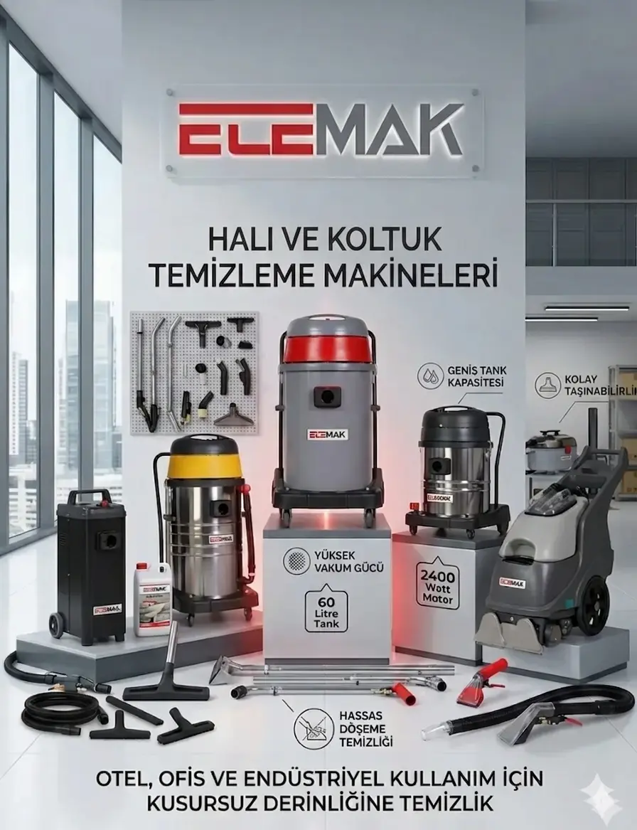 Profesyonel Halı ve koltuk temizleme makineleri