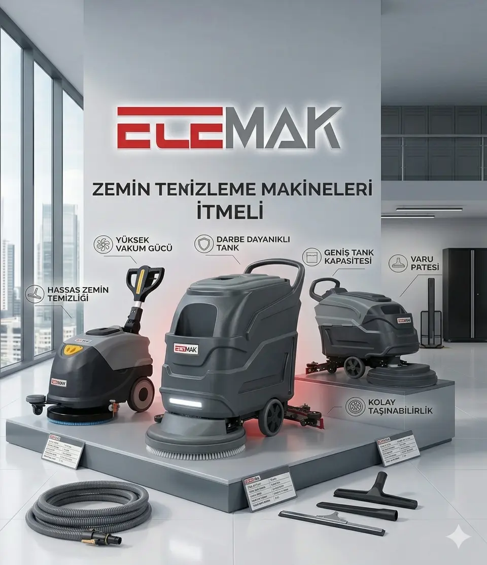 İtmeli Zemin Temizleme Makineleri